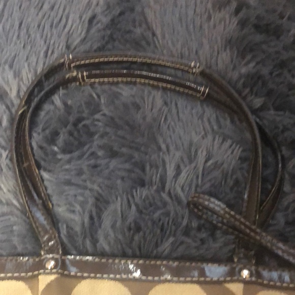 Coach Legacy Stripe Signature Tan and Brown Shoulder Bag - Picture 7 of 16